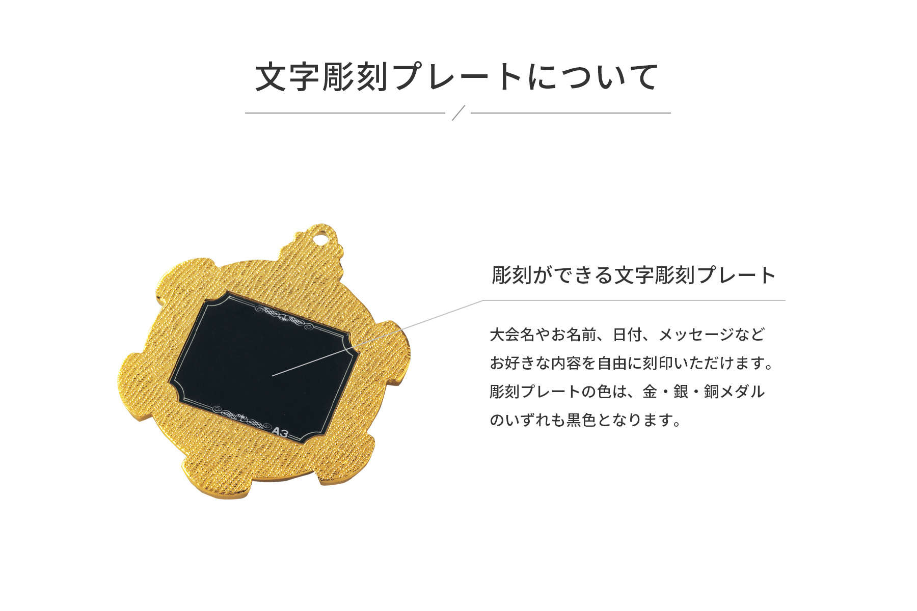 簡単に勲章メダル裏面の彫刻プレートに刻印ができます JAS-LM-8800