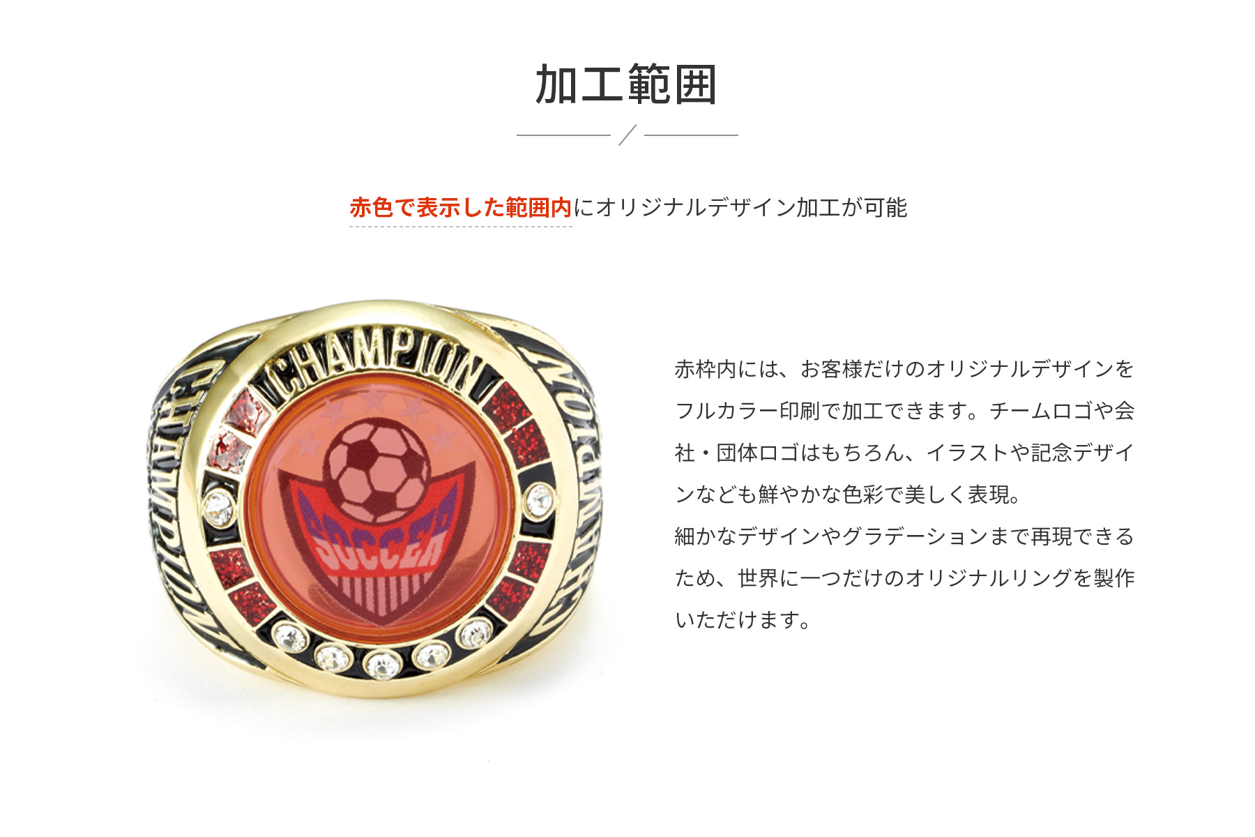 チャンピオンリングの加工範囲のご紹介 JW-OST-252