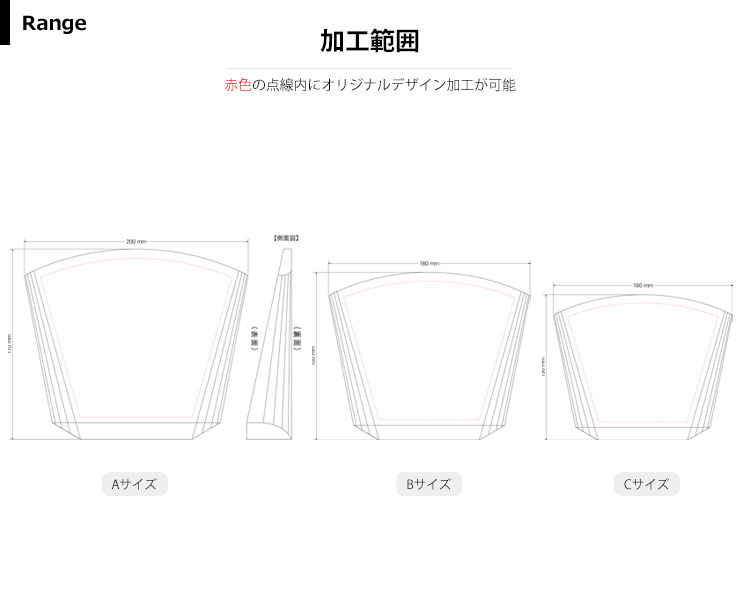 商品加工範囲説明 JW-SHD-7073