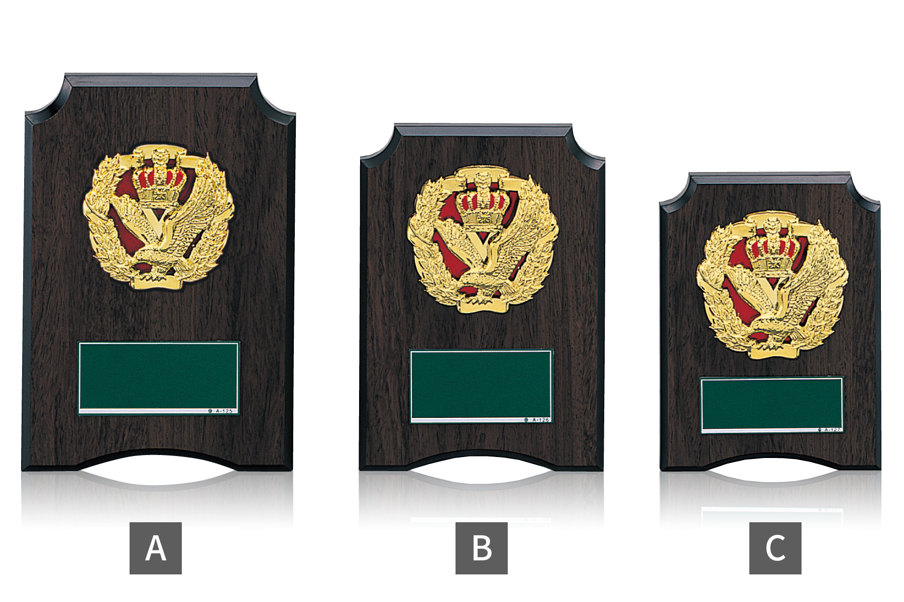 木目調の低価格表彰楯 JW-SO-5202