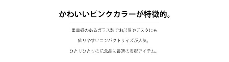 JW-RS-6091 女性に人気のかわいい透き通るようなガラスの表彰アイテム