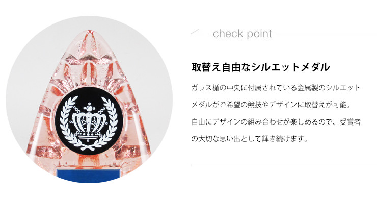 JW-RS-6091 競技や種目などの表彰シーンに応じてデザインが選べる便利な取替え式