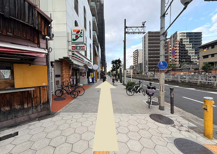 谷町九丁目駅からの道順2