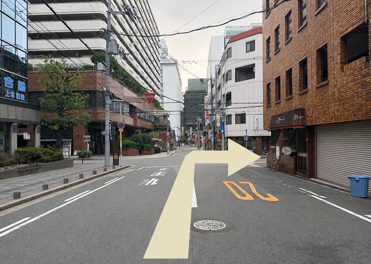 谷町九丁目駅からの道順5