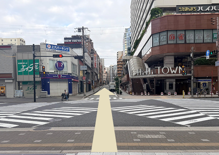 大阪上本町駅からの道順4