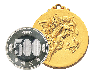 Sサイズメダル 直径35mmサンプル