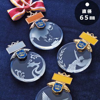 理容・美容クリスタル表彰メダルJG-CRM-barber