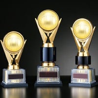 バレーボールブロンズトロフィーJS-BRZ-4671-volleyball