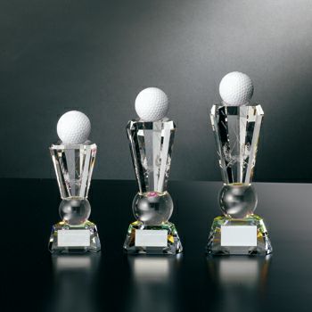 ゴルフボール台クリスタルトロフィーJW-BW-2273