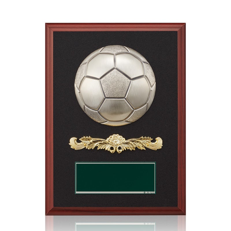 サッカー木製表彰楯JW-SO-5022