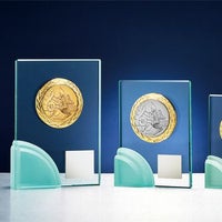 音楽クリスタル表彰楯JW-S-6016-music