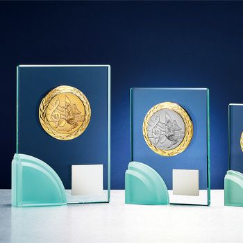 音楽クリスタル表彰楯JW-S-6016-music