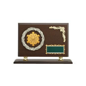 消防スタンド付表彰楯JW-RS-6128-firefighting