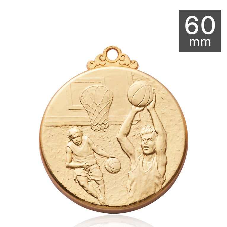 バスケットボール表彰メダルJW-60L-basketball