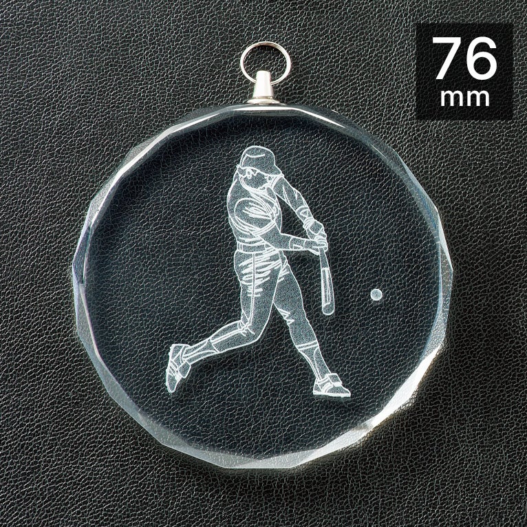 ソフトボール表彰メダルJAS-LM-crystal-A-softball