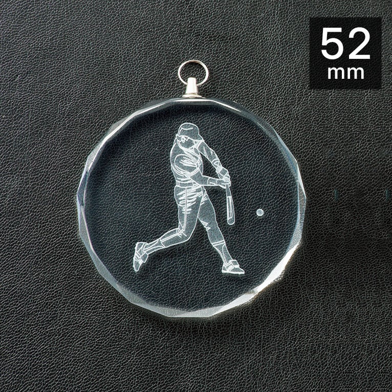 野球表彰メダルJAS-LM-crystal-C-baseball