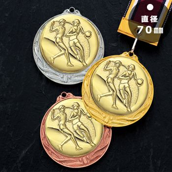 バスケットボール表彰メダルJS-MY-8995-basketball