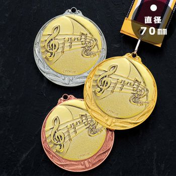 音楽表彰メダルJS-MY-8995-music