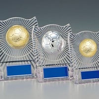 サッカーアクリル表彰楯JW-S-6061-soccer