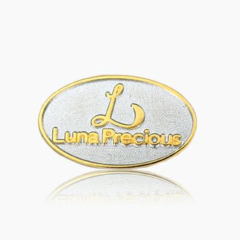 社章やバッジ仕上げ方法金・銀コンビメッキ仕上げ