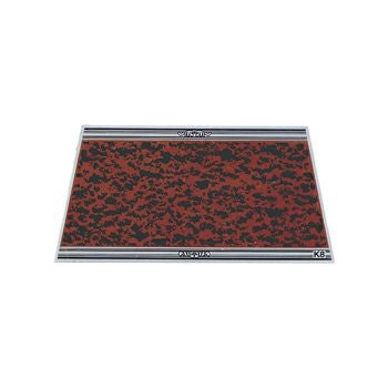 文字彫刻用プレートJAS-K-8-K-5アルミ製プレート（赤）