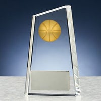バスケットボールクリスタルトロフィーJW-B-6013-basketball
