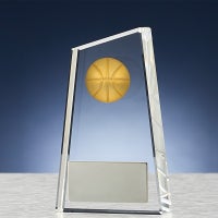 バスケットボールクリスタルトロフィーJW-B-6013-basketball