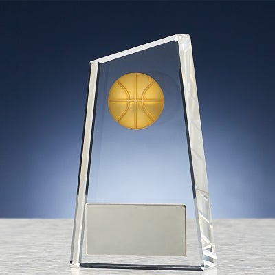 バスケットボールクリスタルトロフィーJW-B-6013-basketball