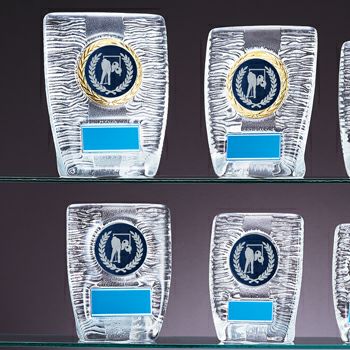 ゲートボールクリスタル表彰楯JW-RS-6087-gateball