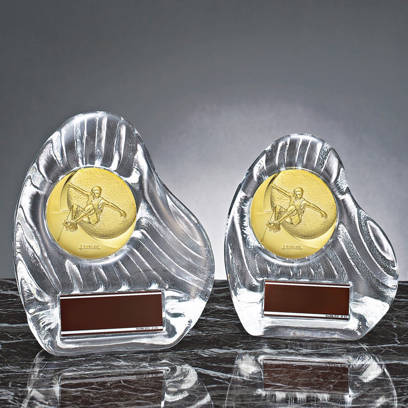 スケートボード（スケボー）クリスタル表彰楯JS-YCZ-4956-skateboard