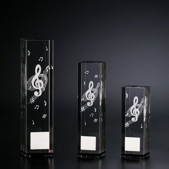 音楽クリスタルトロフィーJW-BW-2346